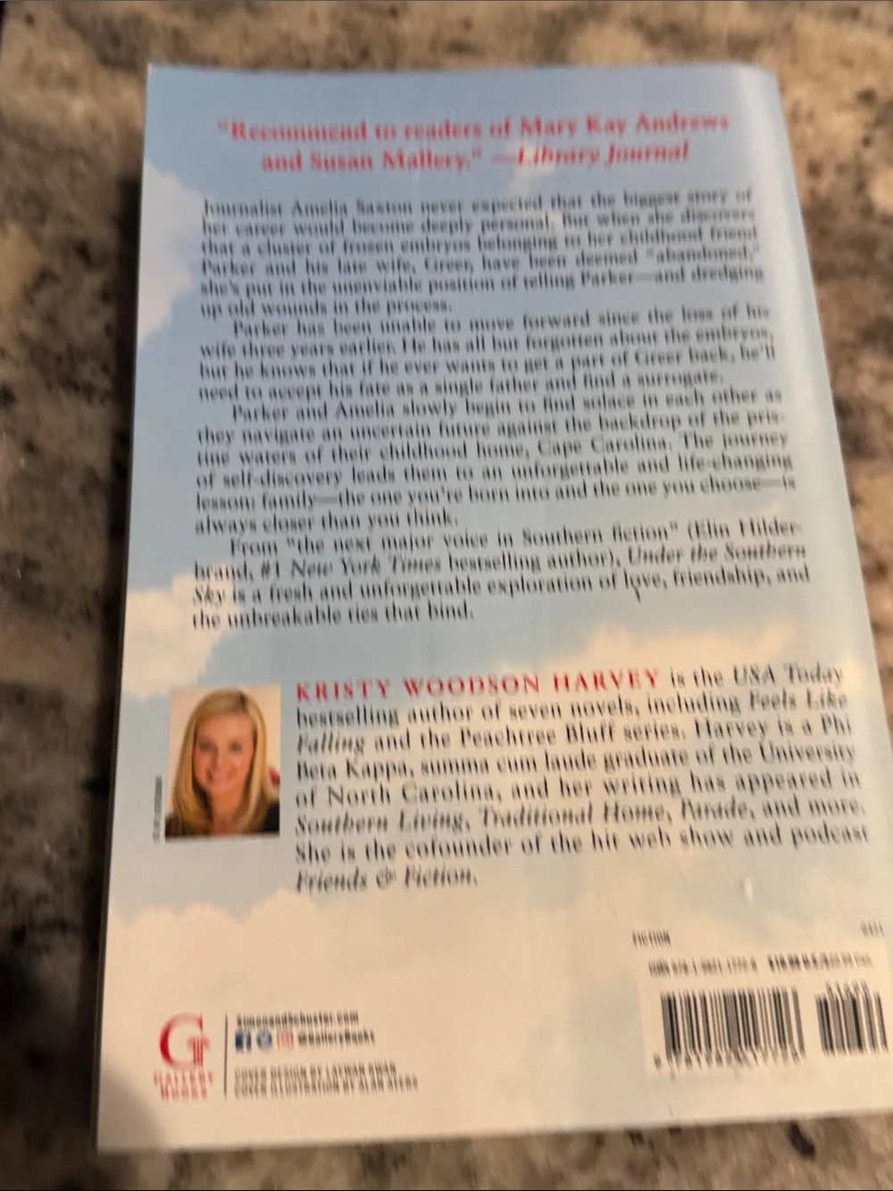 - Under the Southern Sky by Kristy Woodson Harvey   Paperback